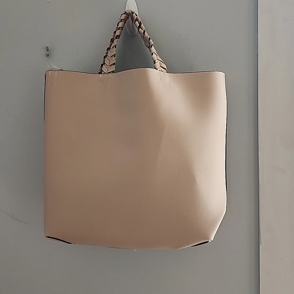 Jules Kae vegan leather blush Charlotte tote